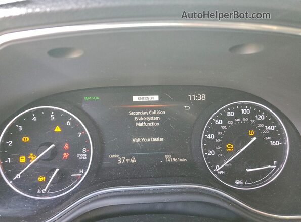 4T1FZ1FB1LU047285 2020 TOYOTA AVALON Black Instrument cluster view