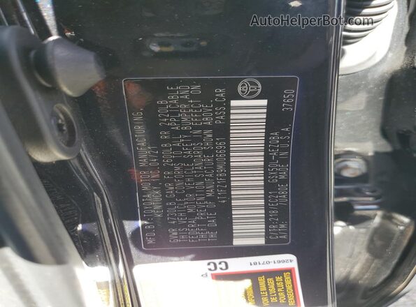 4T1FZ1FB9MU066961 2021 TOYOTA AVALON Black 