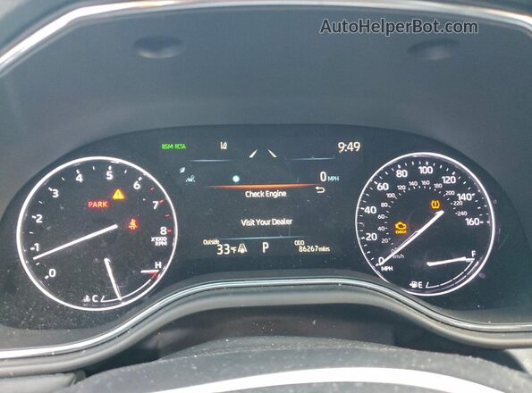 4T1GZ1FB7NU073252 2022 TOYOTA AVALON Black Instrument cluster view