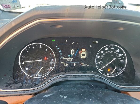 4T1GZ1FB9NU076055 2022 TOYOTA AVALON White Instrument cluster view