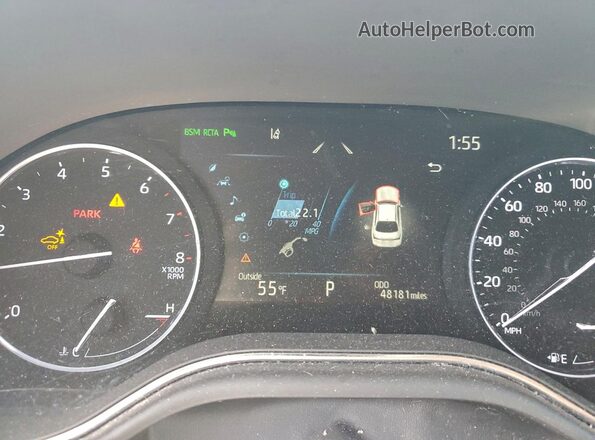 4T1HZ1FB1NU074255 2022 TOYOTA AVALON White ხელსაწყოთა პანელის ხედი