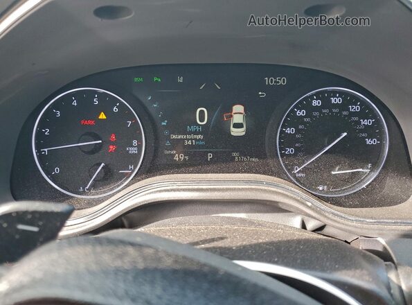 4T1HZ1FB4NU073472 2022 TOYOTA AVALON White Instrument cluster view