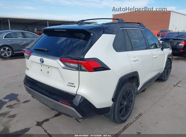4T3E6RFV0NU103255 2022 TOYOTA RAV4 HYBRID White უკანა მარჯვენა