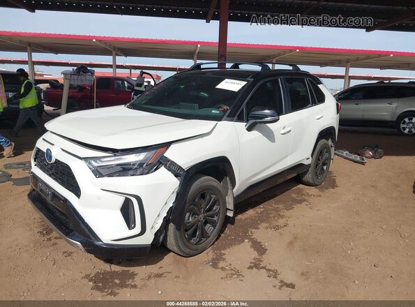 4T3E6RFV5NU089594 2022 TOYOTA RAV4 HYBRID White Vista tres cuartos delantera izquierda