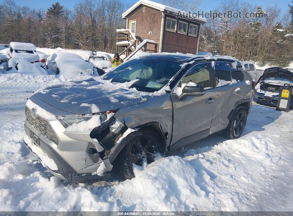 4T3E6RFV9MU060968 2021 TOYOTA RAV4 HYBRID Silver Front left