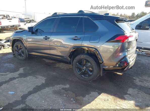 4T3E6RFVXMU010659 2021 TOYOTA RAV4 HYBRID Gray Rear left