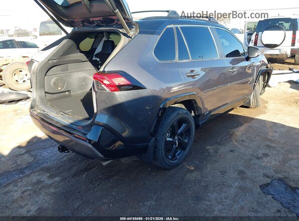 4T3E6RFVXMU010659 2021 TOYOTA RAV4 HYBRID Gray Rear right