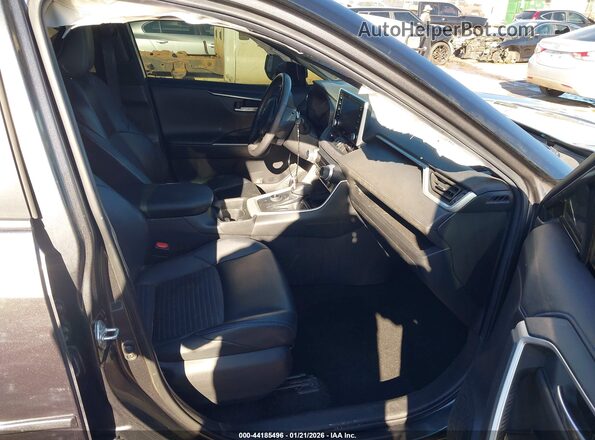 4T3E6RFVXMU010659 2021 TOYOTA RAV4 HYBRID Gray Front interior view