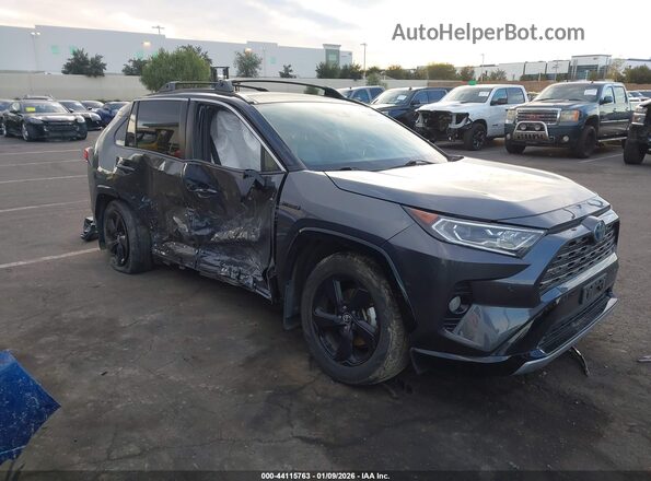 4T3EWRFV4LU007626 2020 TOYOTA RAV4 HYBRID Gray Вид задньої частини салону