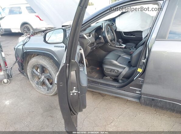 4T3EWRFV4LU007626 2020 TOYOTA RAV4 HYBRID Gray Вид салону спереду