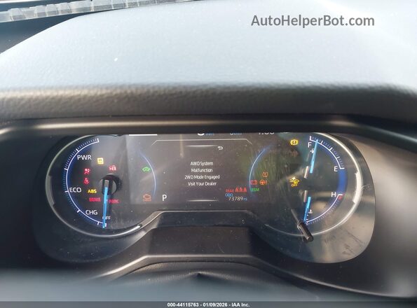 4T3EWRFV4LU007626 2020 TOYOTA RAV4 HYBRID Gray Вид задніх сидінь