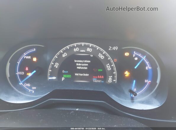 4T3EWRFV6LU001830 2020 TOYOTA RAV4 HYBRID Black Հետևի նստատեղերի տեսք