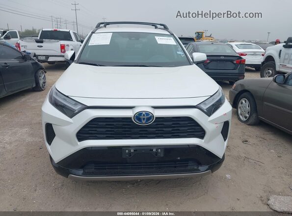 4T3T6RFV0PU109230 2023 TOYOTA RAV4 HYBRID White Widok zestawu wskaźników