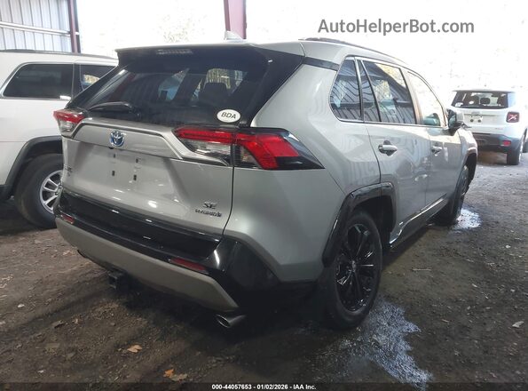 4T3T6RFV2NU079127 2022 TOYOTA RAV4 HYBRID Silver Հետևի աջ