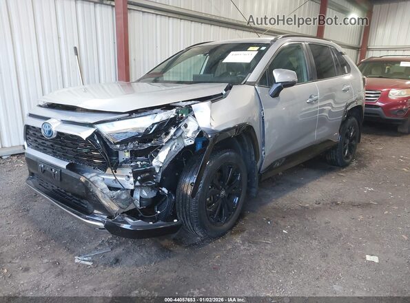4T3T6RFV2NU079127 2022 TOYOTA RAV4 HYBRID Silver Առջևի ձախ երեք քառորդ տեսարան
