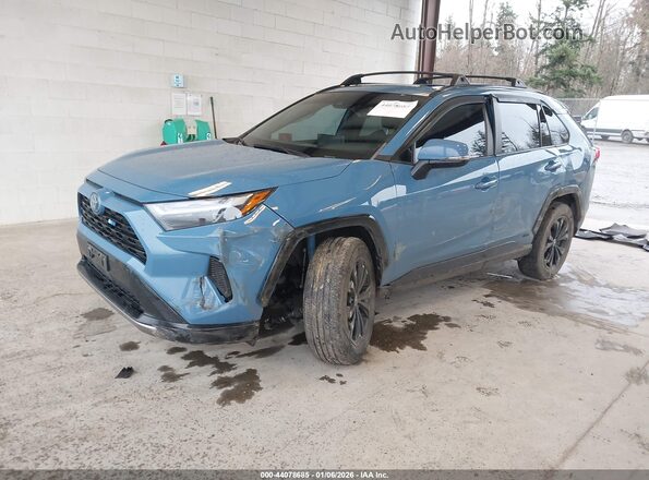 4T3T6RFV3NU081260 2022 TOYOTA RAV4 HYBRID Blue Առջևի ձախ երեք քառորդ տեսարան