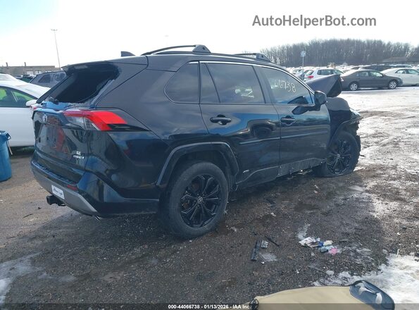 4T3T6RFV3NU087611 2022 TOYOTA RAV4 HYBRID Black Задня права чверть