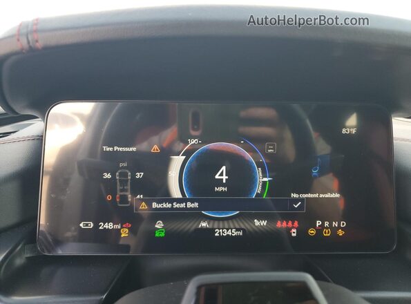 4W5XHPRL2RZ509225 2024 ACURA ZDX Gray Widok zestawu wskaźników