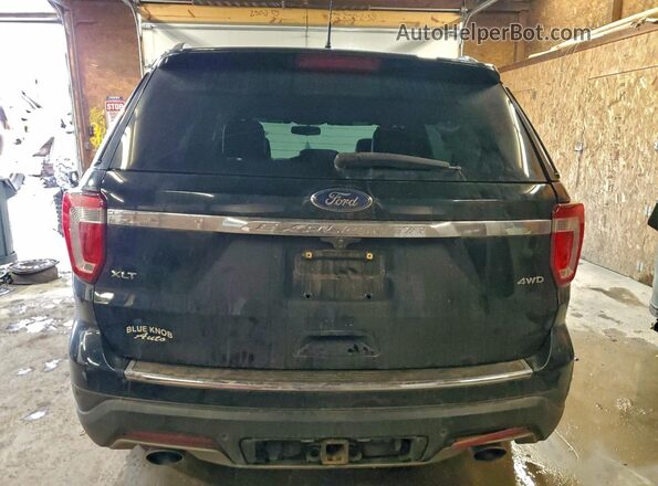 1FM5K8D83JGC04021 2018 FORD FORD EXPLORER Black Вид ззаду