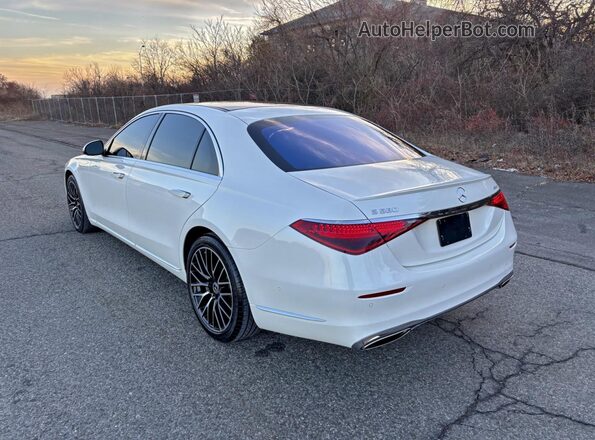 W1K6G7GB3NA078446 2022 MERCEDES-BENZ S Белый Передняя правая четверть