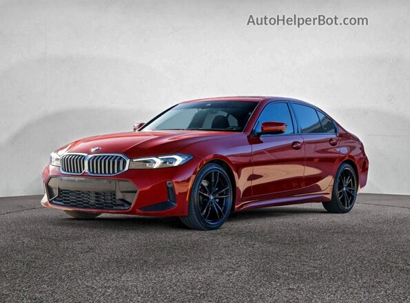 3MW69FF02P8C94623 2023 BMW 3 SERIES Red უკანა მარჯვენა