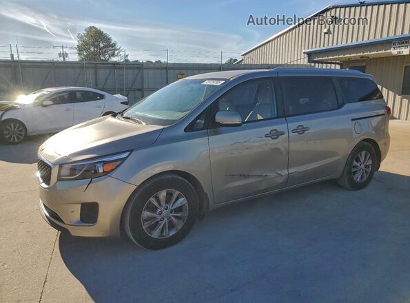 KNDMB5C10G6191522 2016 KIA SEDONA Желто-коричневый Задняя левая четверть