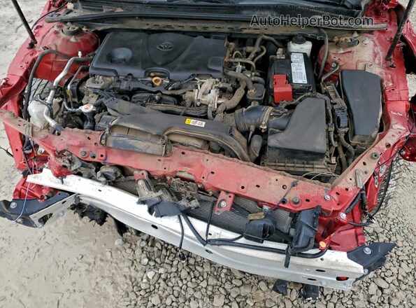 4T1G11BK1LU006558 2020 TOYOTA CAMRY Red Widok komory silnika