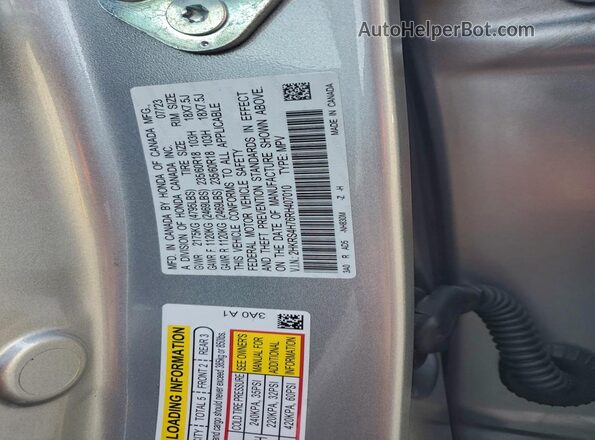 2HKRS4H76RH407010 2024 HONDA CRV Silver 