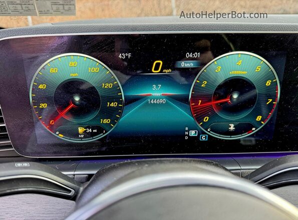 4JGFB4KBXNA732708 2022 MERCEDES-BENZ GLE Black Սարքավորումների վահանակի տեսք