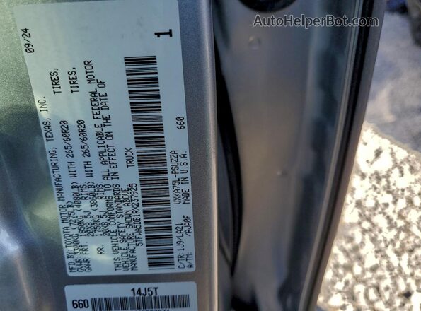 5TFWA5DB1RX237925 2024 TOYOTA LIMITED Серебряный Вид наклейки с VIN-кодом