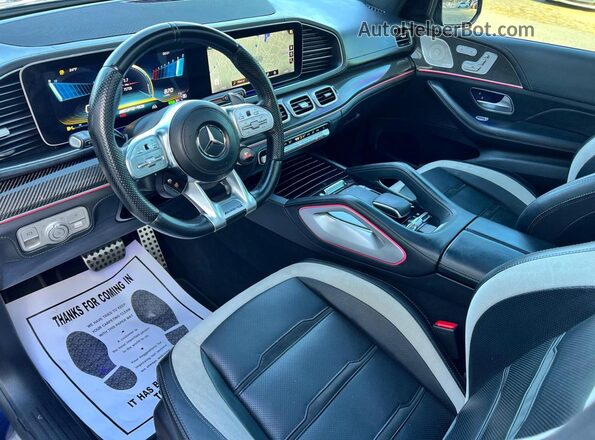 4JGFB8KB8NA820535 2022 MERCEDES-BENZ GLE Blue Вид панелі приладів