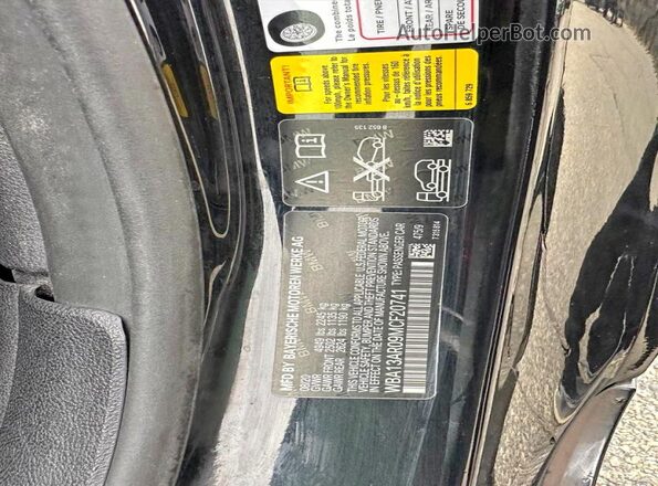 WBA13AR09MCF20741 2021 BMW M4 Black Вид задньої частини салону