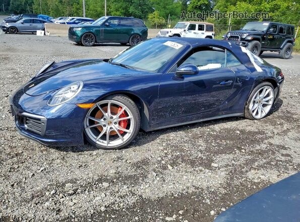 WP0CB2A98JS147463 2018 PORSCHE 911 Blue უკანა მარცხენა