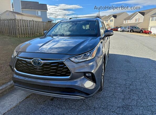 5TDEBRCH1MS032013 2021 TOYOTA HIGHLANDER HYBRID Серый Задняя правая четверть