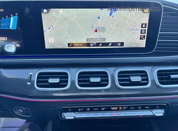 4JGFB8KB8NA820535 2022 MERCEDES-BENZ GLE Blue Вид задньої частини салону