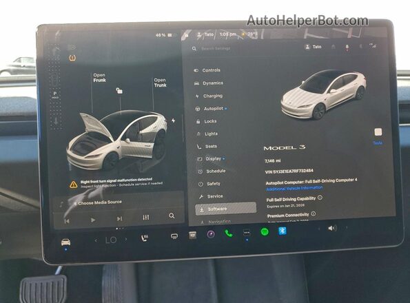5YJ3E1EA7RF732484 2024 TESLA MODEL White 