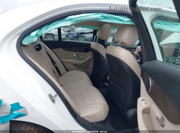 55SWF4HB8JU271038 2018 MERCEDES-BENZ C 350E White Vista de la etiqueta del VIN