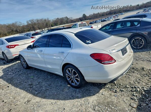 55SWF4JB0GU157389 2016 MERCEDES-BENZ C White Trasero izquierdo