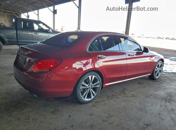 55SWF4JB2JU258120 2018 MERCEDES-BENZ C-CLASS Burgundy 