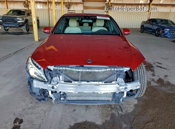 55SWF4JB2JU258120 2018 MERCEDES-BENZ C-CLASS Burgundy 