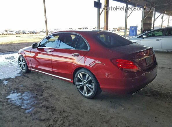 55SWF4JB2JU258120 2018 MERCEDES-BENZ C-CLASS Burgundy 