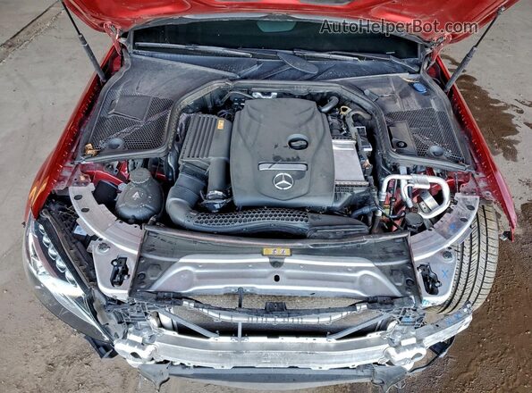 55SWF4JB2JU258120 2018 MERCEDES-BENZ C-CLASS Burgundy 