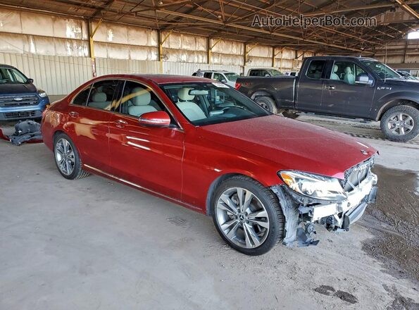 55SWF4JB2JU258120 2018 MERCEDES-BENZ C-CLASS Burgundy 