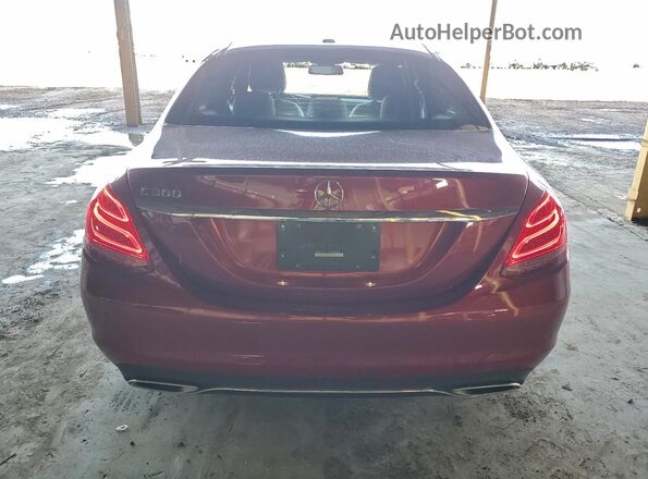 55SWF4JB2JU258120 2018 MERCEDES-BENZ C-CLASS Burgundy 