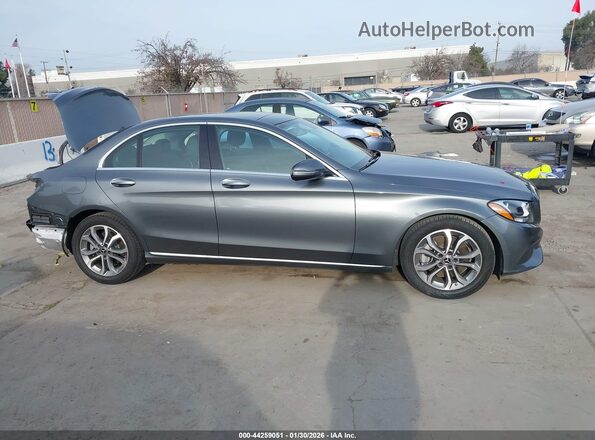 55SWF4JB3HU211236 2017 MERCEDES-BENZ C-CLASS Gray Սալոնի 360 աստիճան տեսք