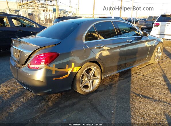 55SWF4JB4JU235650 2018 MERCEDES-BENZ C-CLASS Gray 