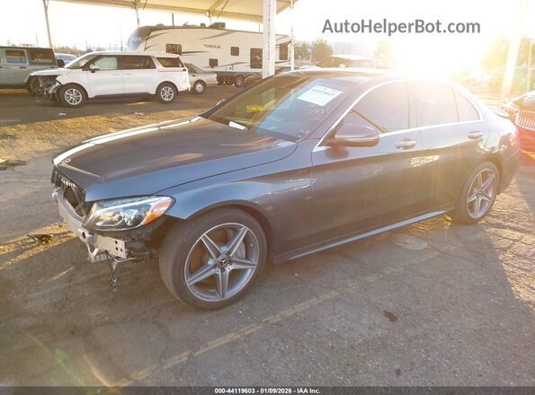 55SWF4JB4JU235650 2018 MERCEDES-BENZ C-CLASS Gray 