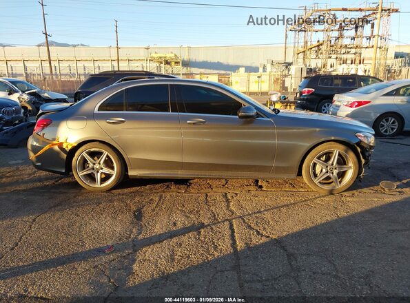 55SWF4JB4JU235650 2018 MERCEDES-BENZ C-CLASS Gray 