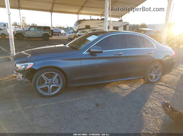 55SWF4JB4JU235650 2018 MERCEDES-BENZ C-CLASS Gray 