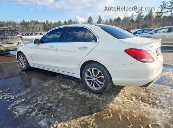 55SWF4KB3GU101946 2016 MERCEDES-BENZ C Белый Задняя левая четверть